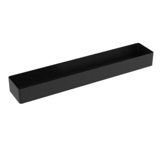 ICO V92535 Wall Shelf With Towel Cutout - Matte Black