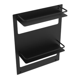 ICO V92545 Double Wall Shelf - Matte Black