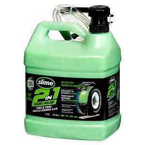 Slime 10195 2-in-1 Tire and Tube Sealant, 1 gal, Liquid