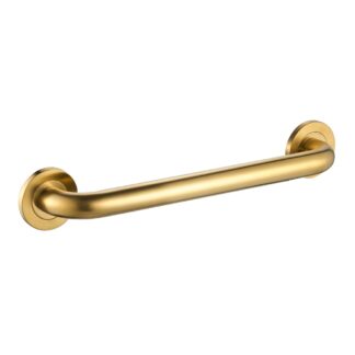 ICO V94148 18" Round Grab Bar - PVD Brushed Gold