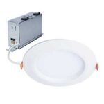 Halo HLBC6 Series HLBC6099FSD2W1EMW Regressed Canless Downlight, 12.4 W, 120 V, LED Lamp, White, Matte