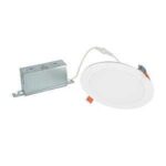 Halo HLB Lite Series HLBSL609FS5 Canless Downlight, 10.8, 10.1, 11.3, 11.2, 10.8 W, 120 V, LED Lamp, Plastic, White