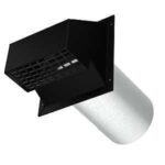 Imperial VT0730 R2 Wall Exhaust/Intake Hood, 8-7/16 in W Hood, 5-5/8 in D Hood, 9-7/8 in H Hood, 6 in Duct, Black Hood