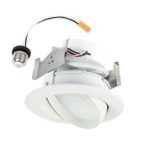 Halo RA4 Series RA4LS9FSD2W1EWH Downlight, 8.8 W, 120 V, LED Lamp, Matte