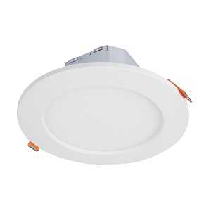 Halo CJB Series CJB6099FS1EMWR Downlight, 9.2 W, 120 V, LED Lamp, Plastic, Matte