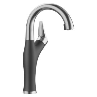 Blanco 526378 Artona Pull-Down Dual-Spray Bar Faucet - PVD Steel/Anthracite