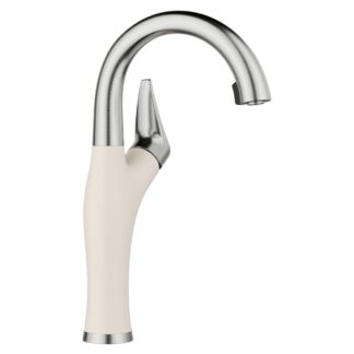 Blanco 443041 Artona Pull-Down Dual-Spray Bar Faucet - PVD Steel/Soft White