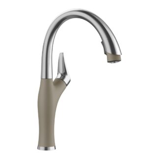 Blanco 442035 Artona Pull-Down Dual-Spray Kitchen Faucet - PVD Steel/Truffle