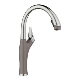 Blanco 443039 Artona Pull-Down Dual-Spray Kitchen Faucet - PVD Steel/Volcano Gray