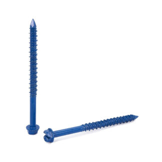 Tapcon 3270 4" x 1/4" Concrete Screw Anchor, 100 Pack - Blue