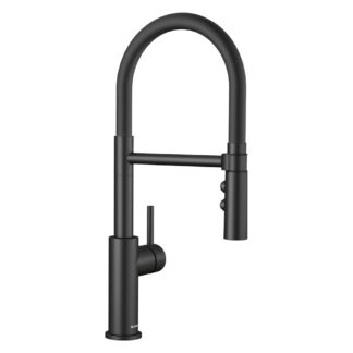 Blanco 443026 Catris Flexo Semi-Pro Pull-Down Dual-Spray Kitchen Faucet - Matte Black