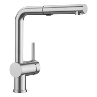 Blanco 526366 Linus Low Arc Pull-Out Dual-Spray Kitchen Faucet - PVD Steel