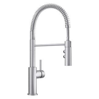 Blanco 401918 Catris Semi-Pro Pull-Down Dual-Spray Kitchen Faucet - PVD Steel