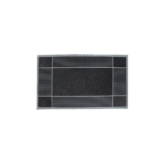 Floor Choice 87730 47" x 23" 100% Recycled Runway Mat - Silver