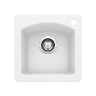 Blanco 400032 Diamond SILGRANIT 15" Dual Mount Bar Sink - White