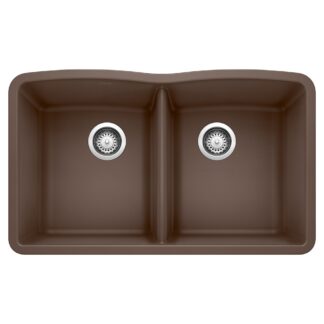 Blanco 400322 Diamond SILGRANIT 32" 50/50 Double Bowl Undermount Kitchen Sink - Café