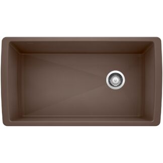 Blanco 401624 Diamond SILGRANIT 33" Super Single Undermount Kitchen Sink - Café