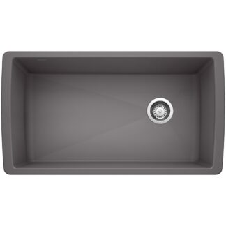Blanco 401627 Diamond SILGRANIT 33" Super Single Undermount Kitchen Sink - Cinder