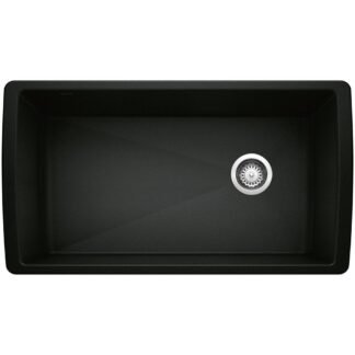Blanco 402625 Diamond SILGRANIT 33" Super Single Undermount Kitchen Sink - Coal Black