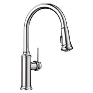Blanco 442501 Empressa High Arc Pull-Down Dual-Spray Kitchen Faucet - Chrome
