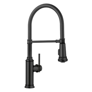 Blanco 443022 Empressa Semi-Pro Pull-Down Dual-Spray Kitchen Faucet - Matte Black