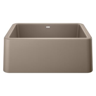 Blanco 402238 Ikon SILGRANIT 27" Single Bowl Apron-Front Farmhouse Sink - Truffle