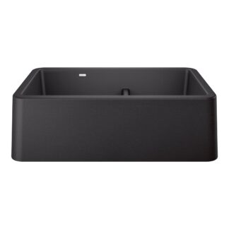 Blanco 402331 Ikon SILGRANIT 33" Double Bowl Apron-Front Farmhouse Sink with Low Divide - Anthracite
