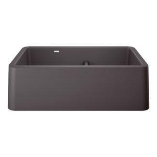 Blanco 402334 Ikon SILGRANIT 33" Double Bowl Apron-Front Farmhouse Sink with Low Divide - Cinder