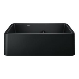 Blanco 402645 Ikon SILGRANIT 33" Double Bowl Apron-Front Farmhouse Sink with Low Divide - Coal Black