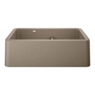 Blanco 402336 Ikon SILGRANIT 33" Double Bowl Apron-Front Farmhouse Sink with Low Divide - Truffle