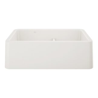 Blanco 402337 Ikon SILGRANIT 33" Double Bowl Apron-Front Farmhouse Sink with Low Divide - White