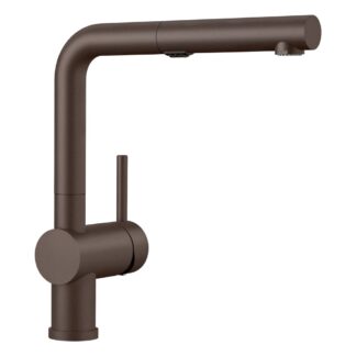 Blanco 526368 Linus Low Arc Pull-Out Dual-Spray Kitchen Faucet - Café