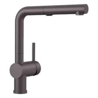 Blanco 526369 Linus Low Arc Pull-Out Dual-Spray Kitchen Faucet - Cinder