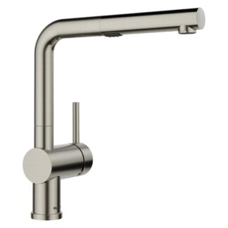 Blanco 443251 Linus Low Arc Pull-Out Dual-Spray Kitchen Faucet - Satin Platinum