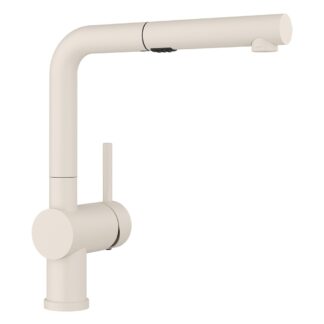 Blanco 526963 Linus Low Arc Pull-Out Dual-Spray Kitchen Faucet - Soft White