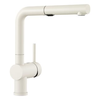 Blanco 526373 Linus Low Arc Pull-Out Dual-Spray Kitchen Faucet - White
