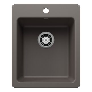 Blanco 403672 Liven SILGRANIT 17" Dual Mount Bar Sink - Volcano Gray