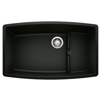 Blanco 402661 Performa Cascade SILGRANIT 32" Single Bowl Undermount Kitchen Sink with Colander - Coal Black