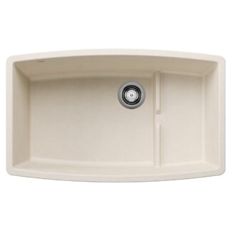 Blanco 402885 Performa Cascade SILGRANIT 32" Single Bowl Undermount Kitchen Sink with Colander - Soft White