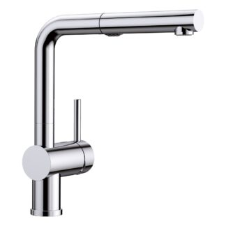 Blanco 526365 Linus Low Arc Pull-Out Dual-Spray Kitchen Faucet - Chrome