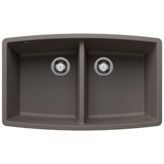 Blanco 402931 Performa SILGRANIT 33" 50/50 Double Bowl Undermount Kitchen Sink - Volcano Gray