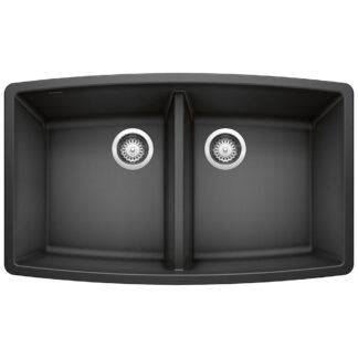 Blanco 400499 Performa SILGRANIT 33" 50/50 Double Bowl Undermount Kitchen Sink - Anthracite