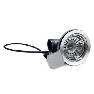 Blanco 401242 Square Button Pop-up Basket Strainer - Stainless Steel