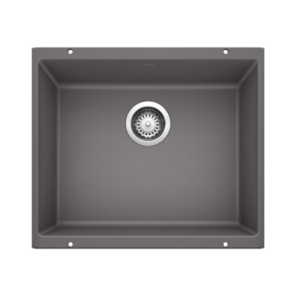 Blanco 401417 Precis SILGRANIT 21" Single Bowl Undermount Kitchen Sink - Cinder