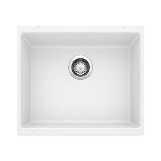Blanco 401704 Precis SILGRANIT 21" Single Bowl Undermount Kitchen Sink - White