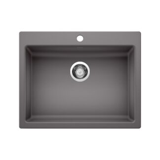 Blanco 402074 Precis SILGRANIT 25" CSA Single Bowl Drop-In Kitchen Sink - Cinder