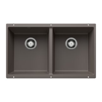 Blanco 402922 Precis SILGRANIT 29" 50/50 Double Bowl Undermount Kitchen Sink - Volcano Gray