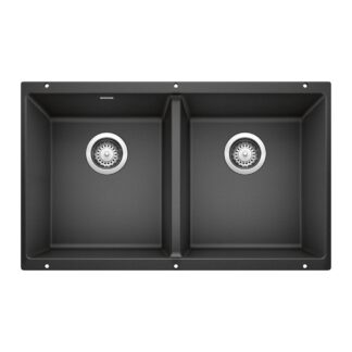Blanco 400580 Precis SILGRANIT 29" 50/50 Double Bowl Undermount Kitchen Sink - Anthracite