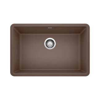Blanco 401890 Precis SILGRANIT 27" Single Bowl Undermount Kitchen Sink - Café