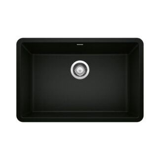 Blanco 402656 Precis SILGRANIT 27" Single Bowl Undermount Kitchen Sink - Coal Black